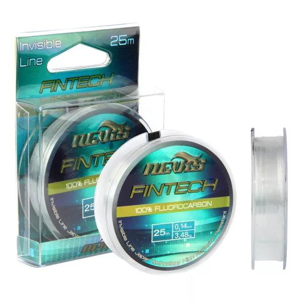 Nevis Fintech 0,25mm 25m Prozirna fluorokarbonska predvezica