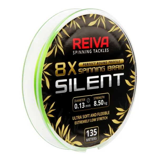 Reiva Reiva Silent 135m 0,17mm Pletena glavna struna -Fluo zelena