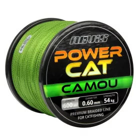   Nevis Powercat Pletena struna 600m 0.40mm Pletena glavna struna-Camou
