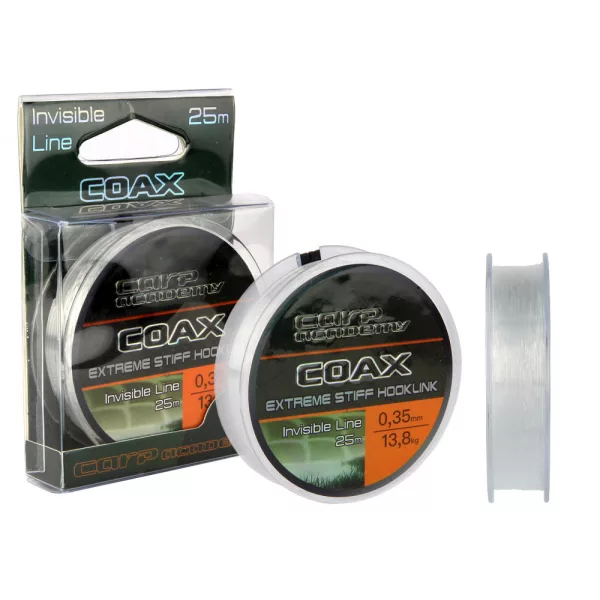 Carp Academy Coax Monofilni predvez 25m 0.55mm-Prozirni