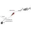 BLACK CAT BAITFISH TREE RIG 2,00m - predvez za soma
