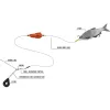 BLACK CAT DEAD BAIT RIG 2,00m - predvez za soma