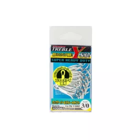   Decoy Y-S82 Super Heavy Duty #3/0 Füles Szakállas Háromágú Horog 8db