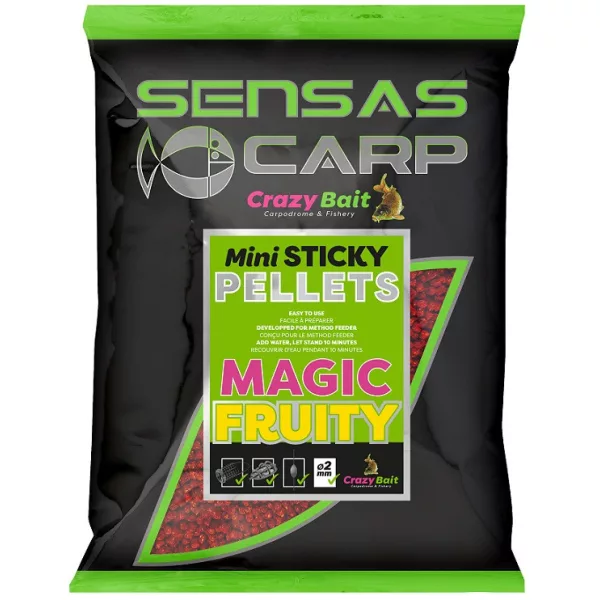 Sensas Pellet Mini Sticky Magic Fruity Pelete za hranjenje 700gr