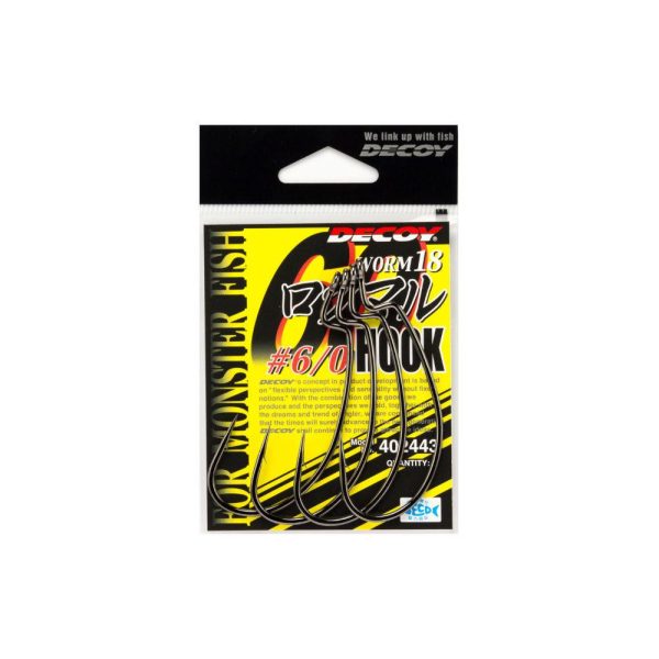 Decoy Worm 18 Roku-Maru 6/0 Offset Horog 4db