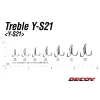 Decoy Y-S21 Standard #3 Füles Szakállas Háromágú Horog 6db