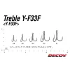 Decoy Fiber Teaser FB-5 #2 Füles Szakállas Háromágú Horog 2db