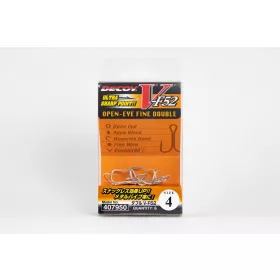 Decoy V-F52 #4 Füles Szakállas Kétágú Horog 6db