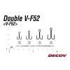 Decoy V-F52 #2 Füles Szakállas Kétágú Horog 6db