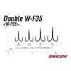 Decoy W-F35 #2 Füles Szakállas Kétágú Horog 4db
