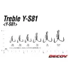 Decoy Y-S81 Super Heavy Duty #6 Füles Szakállas Háromágú Horog 6db