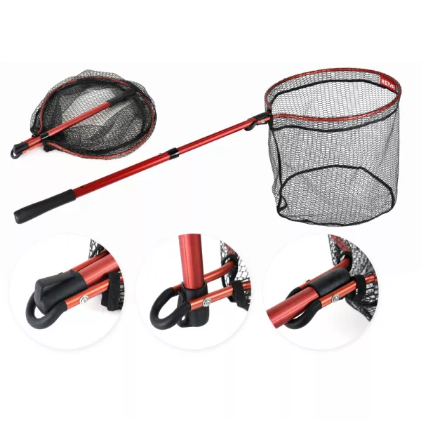 ReivaPredator Podmetač 135cm 50x45 Ručka za podmetač s mrežom Podmetač za spinning