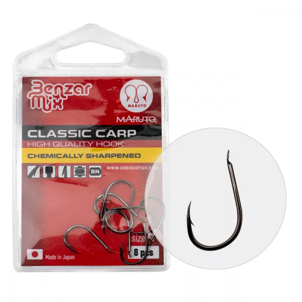 BENZÁR CLASSIC CARP UDICA 10 10KOM/PAK - Feeder udica - Udica s bodljom, Udica s pločicom
