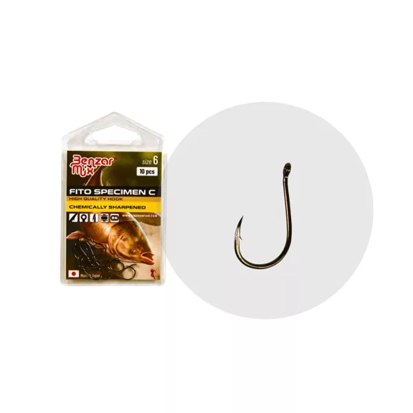 Benzár Mix Fito Specimen-C 6 Ušata, Bodljikava Udica za Ribolov Buso 10kom