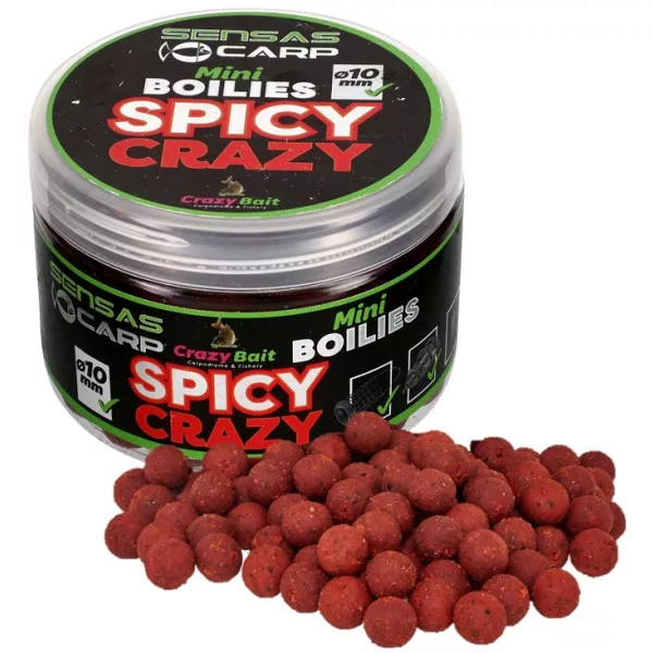 Sensas Mini Boilies Crazy Spicy 10mm Mamac Bojli 80gr