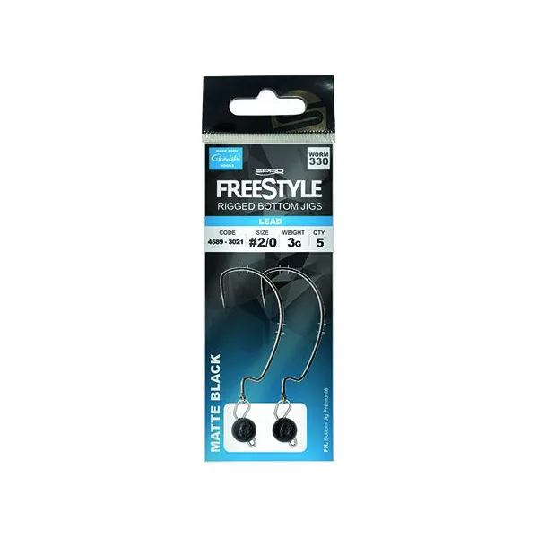Spro FreeStyle Rigged Bottom Jigs Glow 3g #1 donji jig