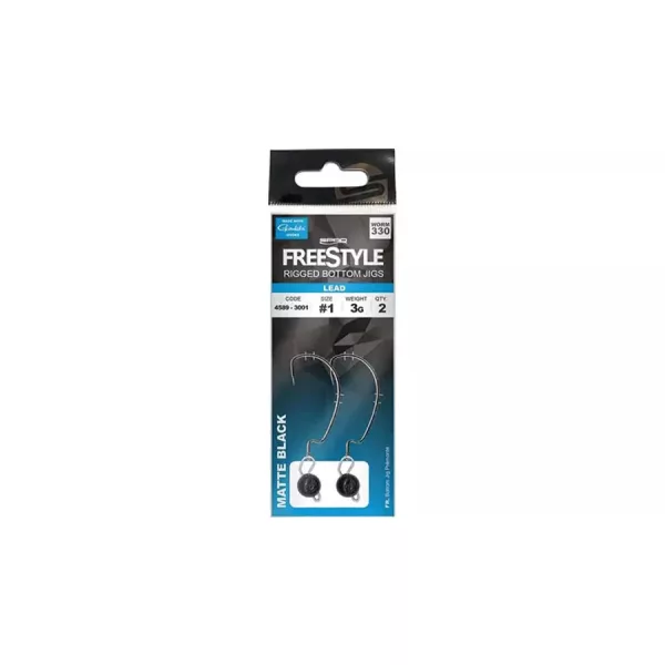 Spro FreeStyle Rigged Bottom Jigs Glow 10g #1/0 donji jig