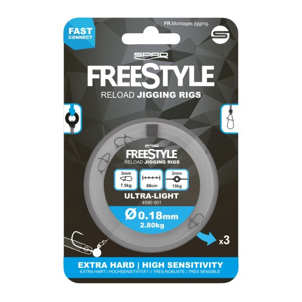 Spro FreeStyle Reload Jig Rig 0.18mm unaprijed vezana udica