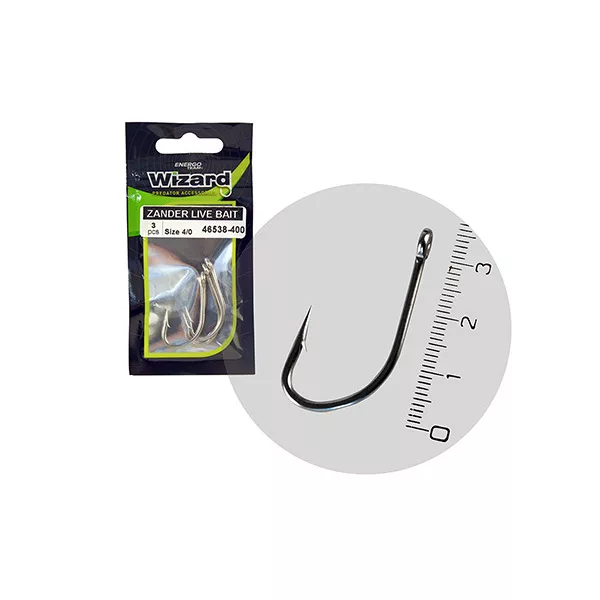 Wizard Zander Live Bait Pro S okom S bradom 6/0 Udica za smuđa