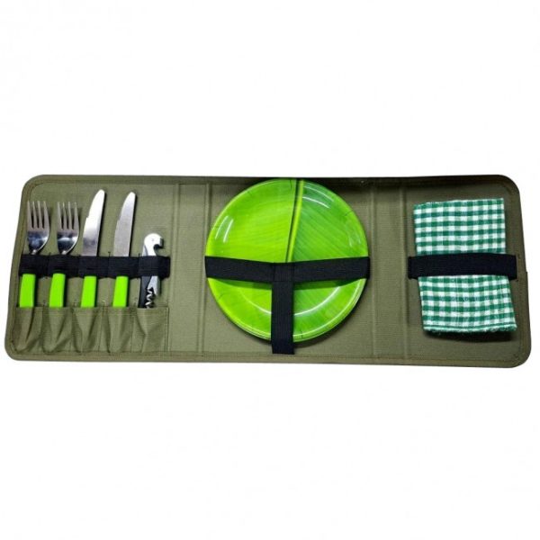 Carp Academy Kamperski pribor za jelo za 2 osobe