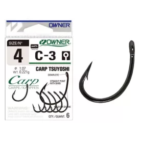 Owner Carp C-3 53263 4 Udica za šarane s brkom i okcem 6kom