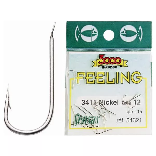 Sensas Feeling 3411 Nikal 22 s pločicom, udica za deverike s bradom 15kom