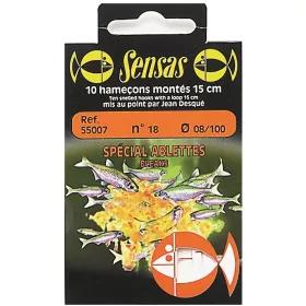   Sensas Specijalna Uklija 15cm 0,08mm 22 Monofil Predvezana udica 10 kom