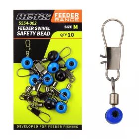 Nevis Feeder Klizni Karabiner S plastičnim umetkom M 10 kom