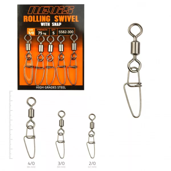 Nevis Extra jaka Vrtilica S sigurnosnom kopčom 4/0