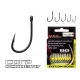 Carp Academy Teflon Hook XS-1 Crna 2 10kom/pakiranje S ušicom Bodljikava Bojli udica