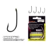 Carp Academy Teflon Hook XS-2 Crna 8 10 kom/pakiranje S ušicom S bodljom Bojli udica