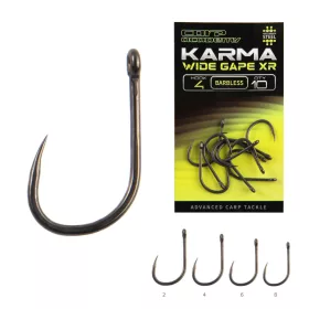   Carp Academy Karma Wide Gape XR 6 S ušicom, Kuka bez kontra kuke 10 kom