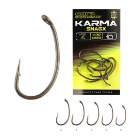   Carp Academy Karma SnagX 10 Kuka s ušicom, s kontra kukom 10db