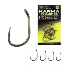   Carp Academy Karma RX Carp 4 Füles, Szakáll Nélküli Bojlis Horog 10db