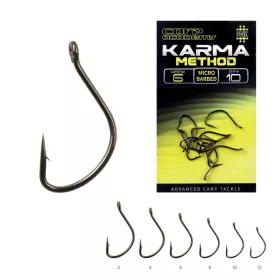   Carp Academy Karma Method 2 Füles, Szakállas Pontyozó Horog 10db