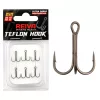 Reiva Teflon Treble TR-20 8 Füles, Szakállas Hármashorog 6db