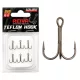Reiva Teflon Treble TR-20 10 Füles, Szakállas Hármashorog 6db