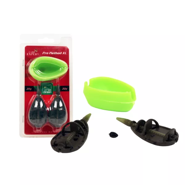 Carp Expert PRO Method XL Hranilica s punjačem Go Green 40 + 40g