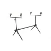 Carp Academy Rod Pod Eco 2 Štapa Rodpod 68-105cm