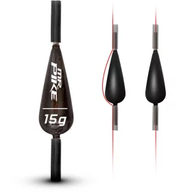 10G Quantum Mr. Pike Utezi bez olova, klizni, crni 3 komada