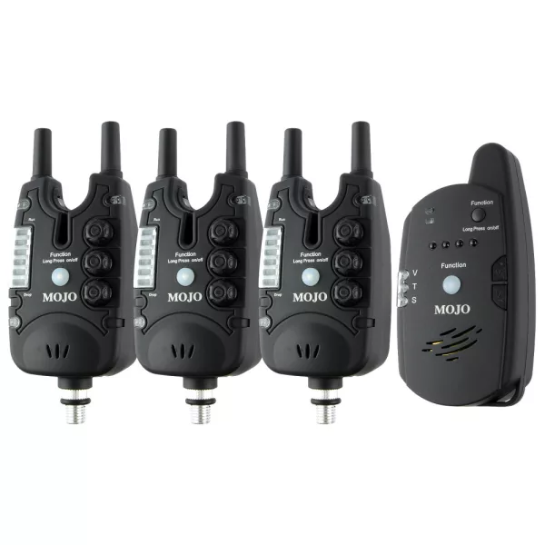 Carp Academy Mojo XTI električni indikator ugriza 3+1 set