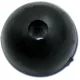 Black Cat Rubber Shock Bead 10 komada O10Mm