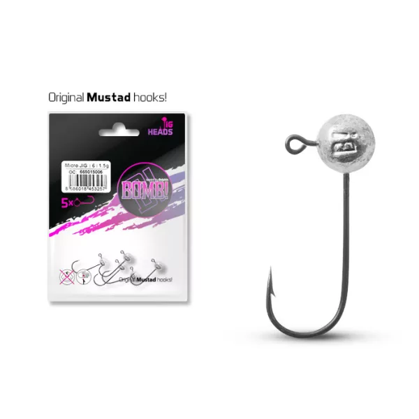 Delphin BOMB! Micro JIG glava 4 - 5gr - 5db