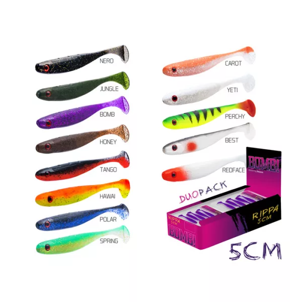 Delphin Rippa Gumihal Nero 5cm 5db
