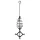 Nevis 20cm Metalna Busafa s hranilicom