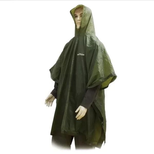 Outdoor PVC Poncho Olive Kišna kabanica M