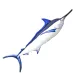 EnergoTeam The Black Marlin 118cm Riblji jastuk