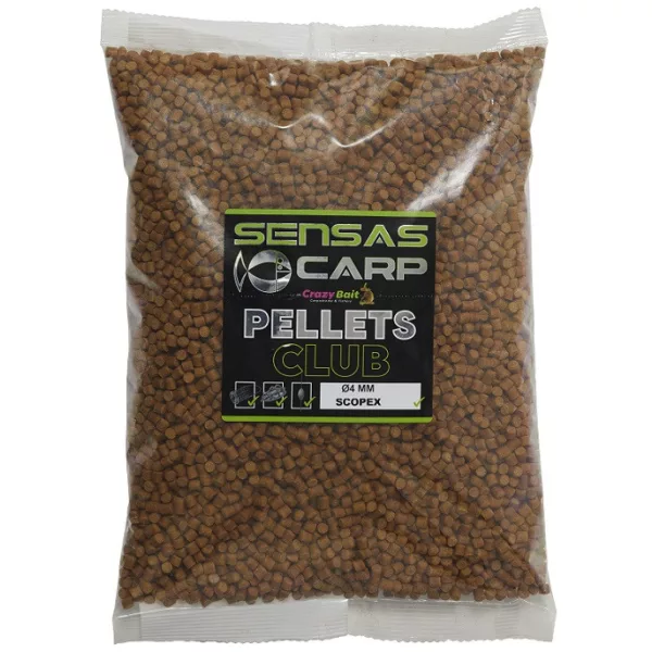 Sensas Scopex Club Pellets 4mm Pellet za prihranu 1kg