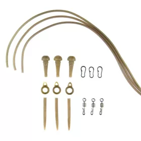   Carp Academy Kompletna Gotova montaža na mekoj cijevi Smeđa 3 kom