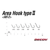 Decoy Area Type II AH-2 Mat Black #12 Barbless Füles Szakáll Nélküli Egyágú Ragadozóhalas Horog 8db